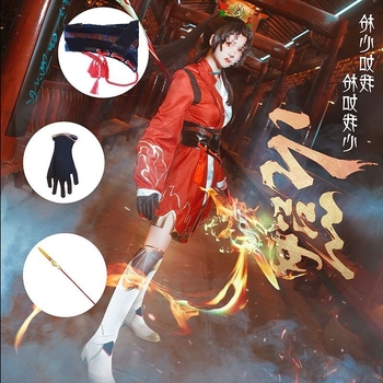 Cosplay kostim set za igrice i anime – Harajuku stil, chenille tkanina, glavna tkanina Spandex, udio glavne tkanine ispod 30%