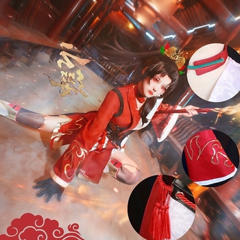 Cosplay kostim set za igrice i anime – Harajuku stil, chenille tkanina, glavna tkanina Spandex, udio glavne tkanine ispod 30%