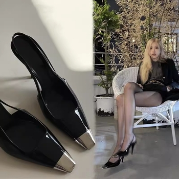 Ženske cipele na visokom petom – šiljat nos, tanak stiletto potpetica, PU gornji dio, gumena potplata