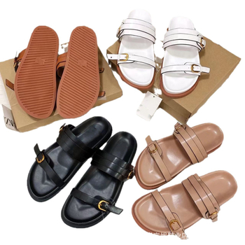 Ženske papuče od sintetičke kože, đon PVC, debljina đona 0–3 cm, zatvaranje: flip-flop, prozračne i otporne na klizanje