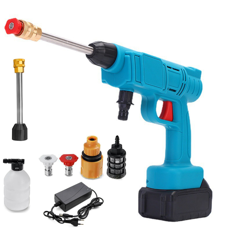 Dispozitiv de spălat auto fără fir cu baterie litiu 21V, 300W, rezervor 5L, presiune 231 kPa, debit 1.6 L/min