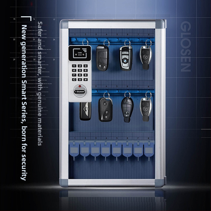 Ormarić za ključeve s elektroničkim kodnim zaključavanjem — aluminijska legura, Jin Longxing, mogućnost ispisa logotipa, prilagodljivo