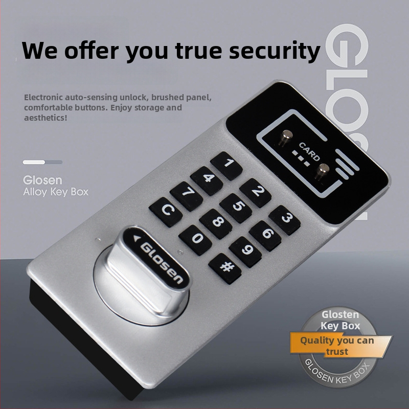 Ormarić za ključeve s elektroničkim kodnim zaključavanjem — aluminijska legura, Jin Longxing, mogućnost ispisa logotipa, prilagodljivo