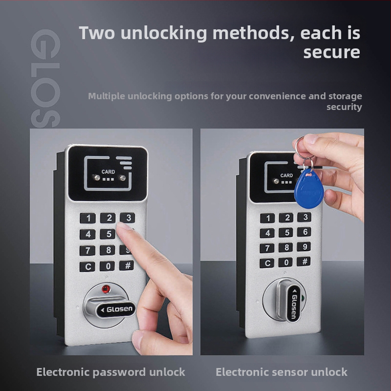 Ormarić za ključeve s elektroničkim kodnim zaključavanjem — aluminijska legura, Jin Longxing, mogućnost ispisa logotipa, prilagodljivo