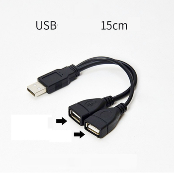 Καλώδιο επέκτασης USB 1-σε-2 αρσενικό/θηλυκό, καλώδιο δεδομένων USB 1-σε-2, καλώδιο φόρτισης, ασύρματη σύνδεση Tesla, εντελώς εκτός σύνδεσης.