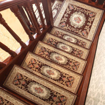 Mat za stepenice kvadratnog oblika, prugasti uzorak, poliestersko vlakno, skandinavski stil