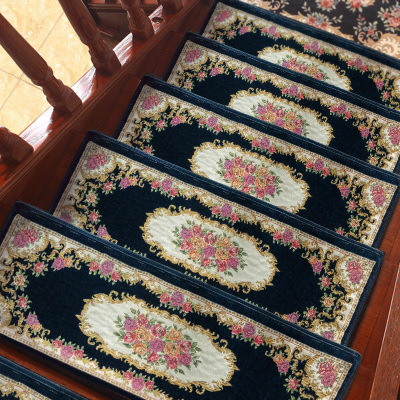 Mat za stepenice kvadratnog oblika, prugasti uzorak, poliestersko vlakno, skandinavski stil