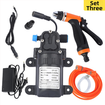 Mini diafragmová pumpa na auto, 12V, vysoký tlak, prenosná, samonasávacia, Shunfa, hmotnosť 1,2 kg