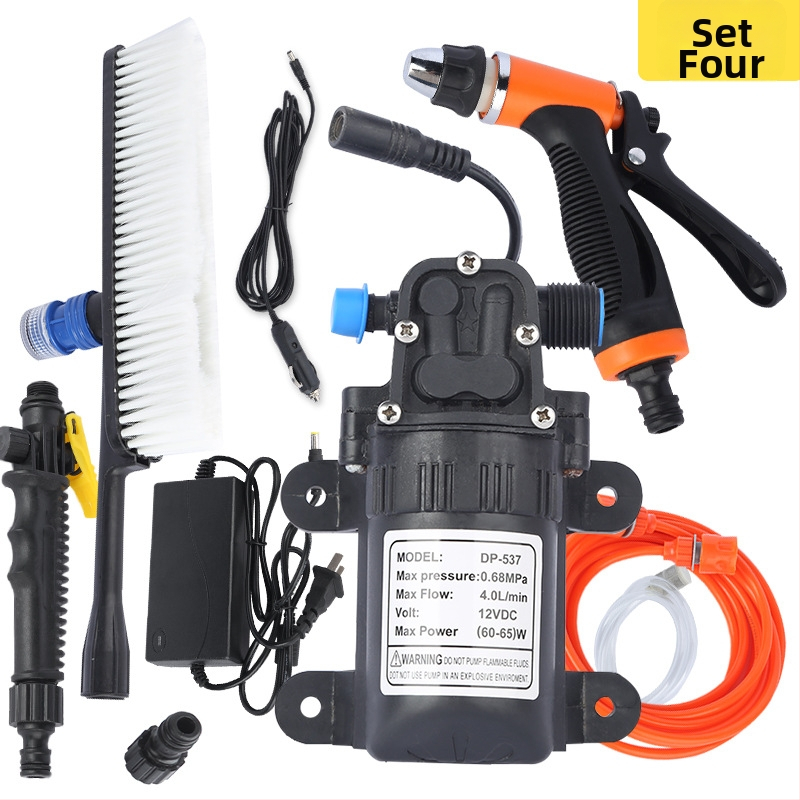 Mini diafragmová pumpa na auto, 12V, vysoký tlak, prenosná, samonasávacia, Shunfa, hmotnosť 1,2 kg