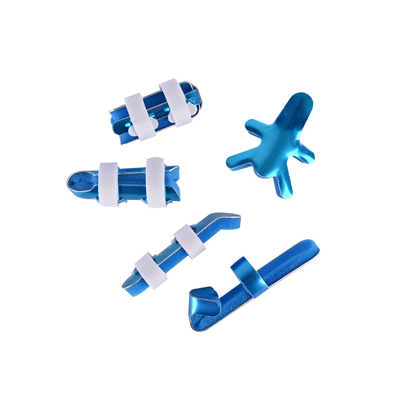 Šina za prst od aluminijske legure s perforiranim ventilacijama i pjenastom podlogom za fiksaciju zgloba prsta