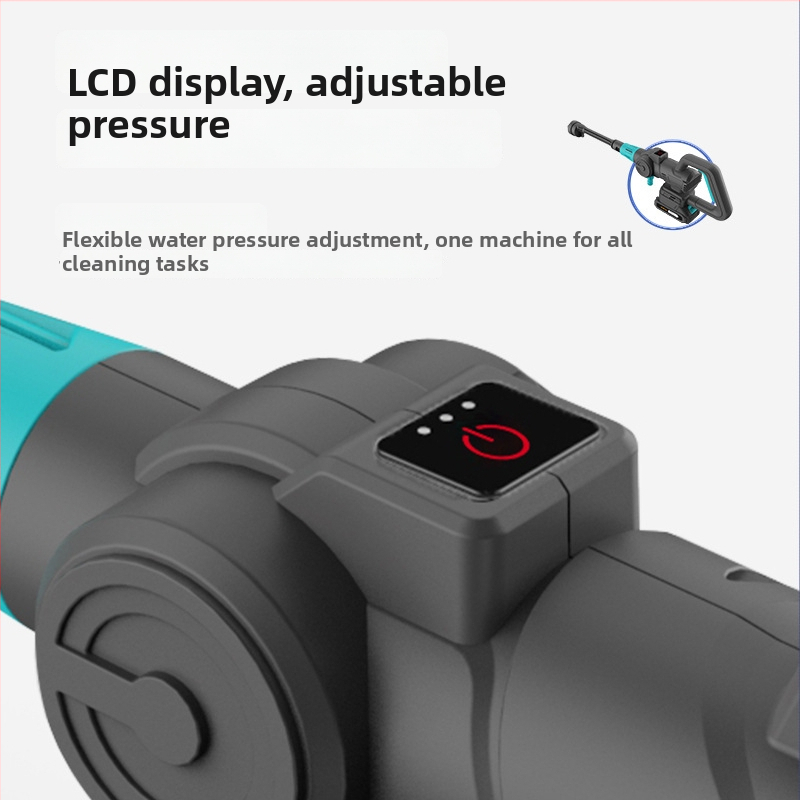 Prenosné bezdrôtové zariadenie na umývanie áut s vysokotlakovým pištolí, napájané lítiovou batériou, 21V, 315W, prietok 4,2 kg/min, hmotnosť 0,96 kg