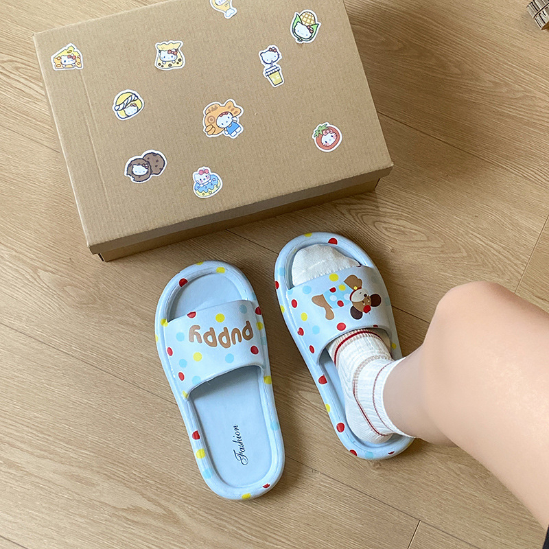 Slip-on ravne cipele s karikaturnim uzorkom, EVA gornji dio, PVC potplat, potplat injekcijski oblikovan, lagane