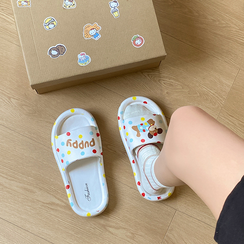 Slip-on ravne cipele s karikaturnim uzorkom, EVA gornji dio, PVC potplat, potplat injekcijski oblikovan, lagane