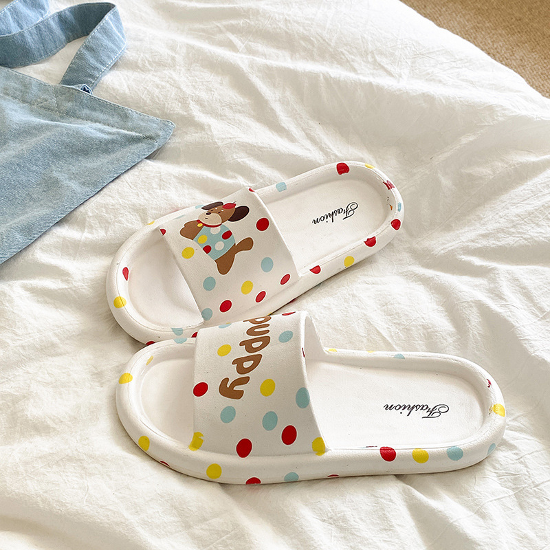 Slip-on ravne cipele s karikaturnim uzorkom, EVA gornji dio, PVC potplat, potplat injekcijski oblikovan, lagane