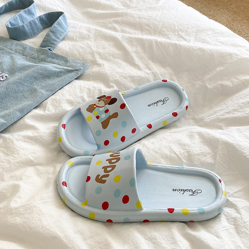 Slip-on ravne cipele s karikaturnim uzorkom, EVA gornji dio, PVC potplat, potplat injekcijski oblikovan, lagane