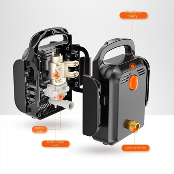 Mașină portabilă de spălat auto fără fir – duș cu presiune înaltă, baterie Li-ion reîncărcabilă, construcție din plastic