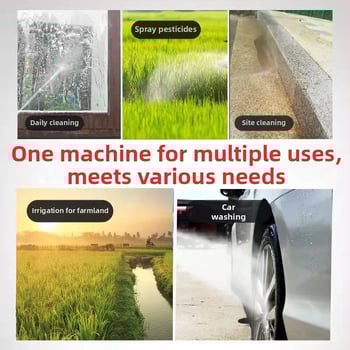 Dispozitiv de spălare auto fără fir cu înaltă presiune, 21V, 300W, rezervor 5L, furtun de 5 m