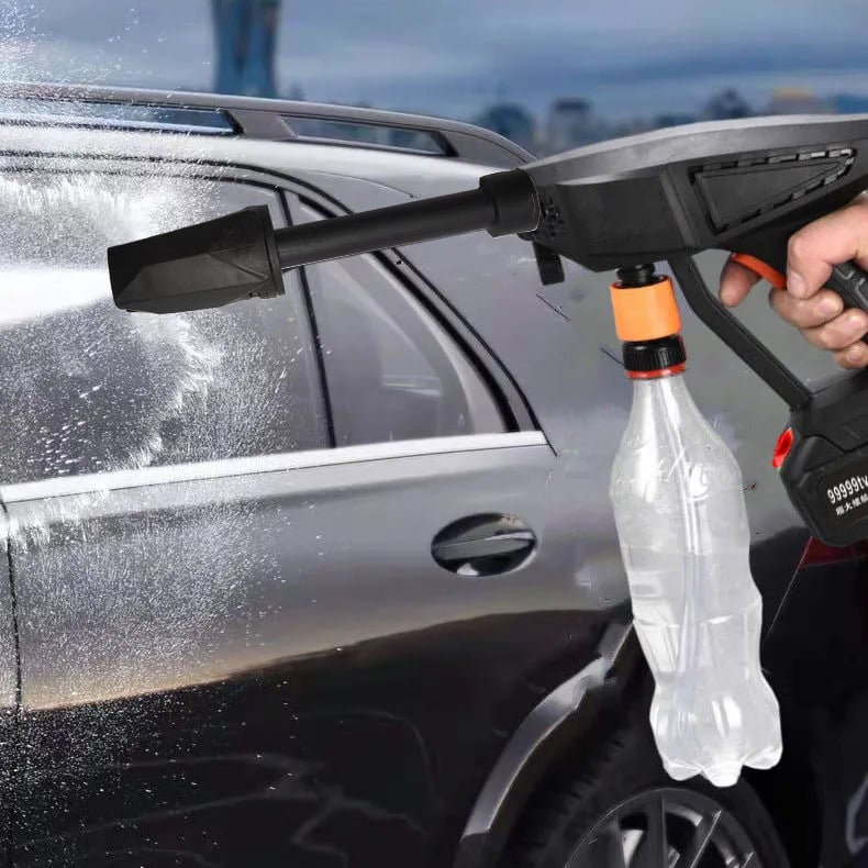 Dispozitiv de spălare auto fără fir cu înaltă presiune, 21V, 300W, rezervor 5L, furtun de 5 m