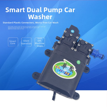 Prenosný vysokotlaký čistič auta s dvojitou pumpou pre domáce použitie; viacfunkčná jednotka; dĺžka výstupnej hadice na vodu: 10