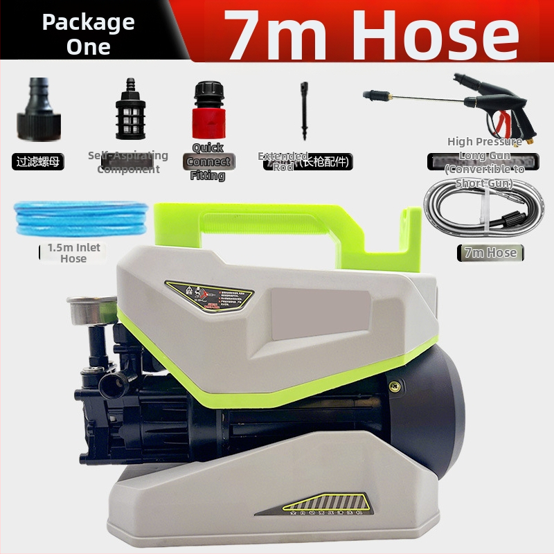 Domaći stroj za pranje automobila s prilagodljivim tlakom, prijenosni visokotlačni čistač, 3200 W, 220 V, 100 bar, 12 L/min, 13 kg