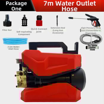 Jierson 220V 3200W високо налягана автомобилна миячна машина Т01, 100 bar, 12 л/мин