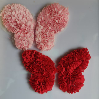 3D апликация от шифонен плат с пеперуда за дрехи, чанти и аксесоари – DIY