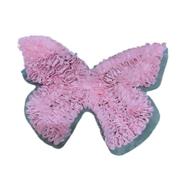 3D апликация от шифонен плат с пеперуда за дрехи, чанти и аксесоари – DIY