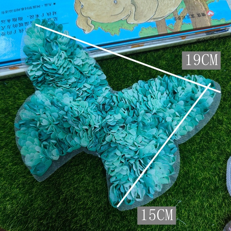 3D апликация от шифонен плат с пеперуда за дрехи, чанти и аксесоари – DIY