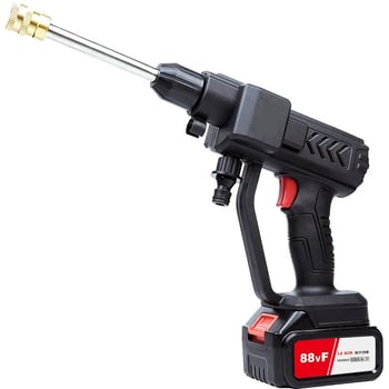 Pistol de spălare auto fără fir, înaltă presiune, baterie Li-ion de 21V, 300W, rezervor de 5L, furtun de 5m