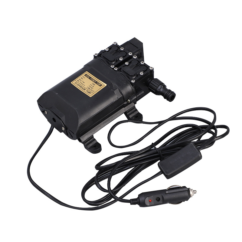 Dispozitiv portabil de spălat auto, alimentare 12V, pompă dublă și funcționare automată