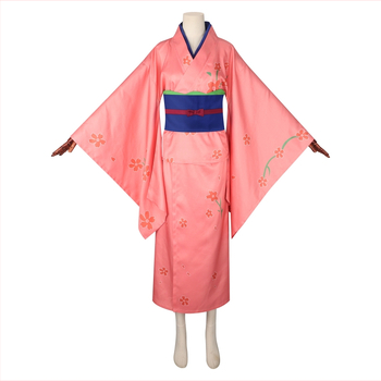 Kimono cosplay kompletný set pre ženy, Hengda, polyesterová tkanina, obsah polyesteru 50-70%, zima 2024, jemný štýl, sviežo sladký štýl