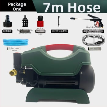 Mașină de spălat autoturisme pentru uz casnic, portabilă, presiune reglabilă, 220V, 3200W, motor cu cupru, 100 bar, 12 L/min