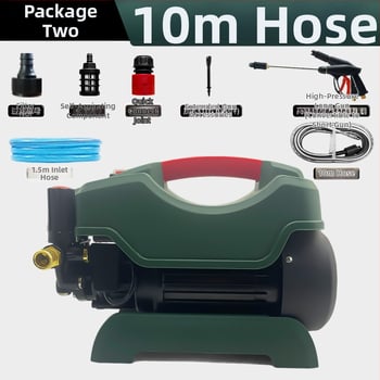 Mașină de spălat autoturisme pentru uz casnic, portabilă, presiune reglabilă, 220V, 3200W, motor cu cupru, 100 bar, 12 L/min