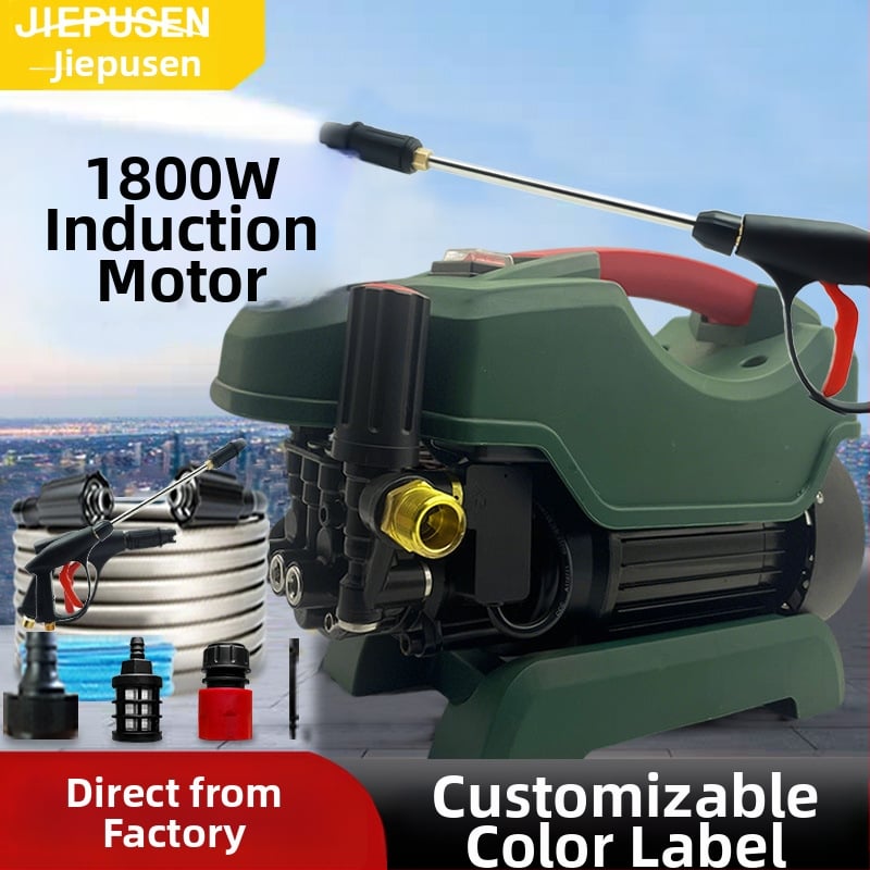 Mașină de spălat autoturisme pentru uz casnic, portabilă, presiune reglabilă, 220V, 3200W, motor cu cupru, 100 bar, 12 L/min