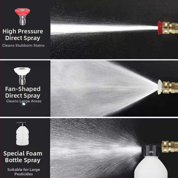 Bezdrôtová vysokotlaká pištoľ na umývanie áut, prenosná nabíjateľná lítiová batéria, 24V, 1800W, indukčný motor