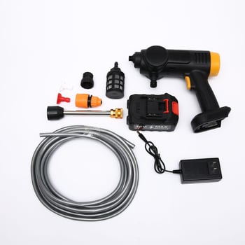 Mașină portabilă de spălat autos cu baterie de li-tiu, fără fir, 21V, 300W, capacitate apă 5L, presiune 231 kPa