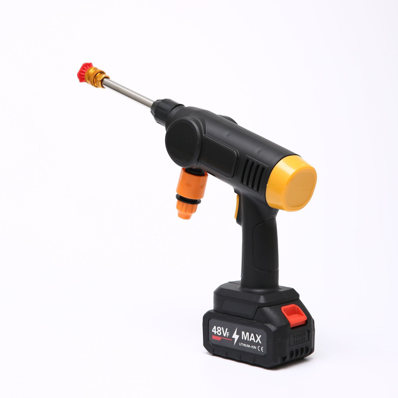 Mașină portabilă de spălat autos cu baterie de li-tiu, fără fir, 21V, 300W, capacitate apă 5L, presiune 231 kPa