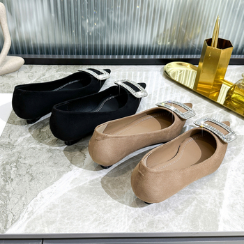 Ženske velur cipele s klinom, oštar vrh, gumeni potplat