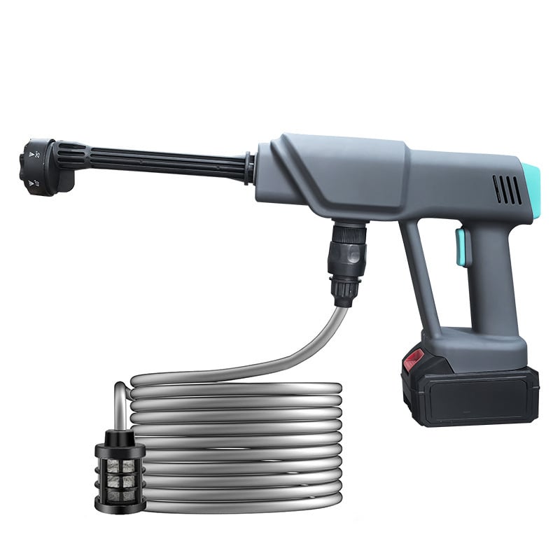 LIUHA Lh0201 Pistol de apă portabil fără fir, alimentat cu baterie litiu, 21V, 15 bar, conductă de ieșire 3 m