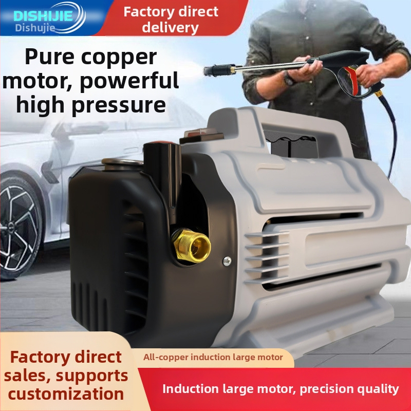 T01 domáci vysokotlakový stroj na umývanie áut s meďovým motorom – 100 bar, 220V, 1800W (3200W špička), max. prietok 12 L/min