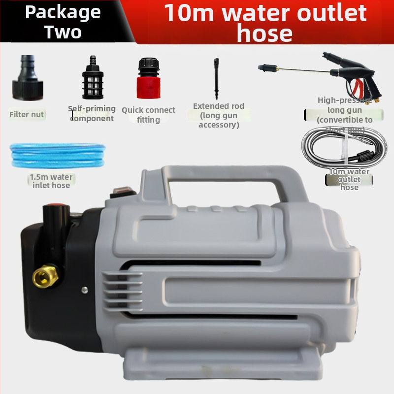 T01 domáci vysokotlakový stroj na umývanie áut s meďovým motorom – 100 bar, 220V, 1800W (3200W špička), max. prietok 12 L/min