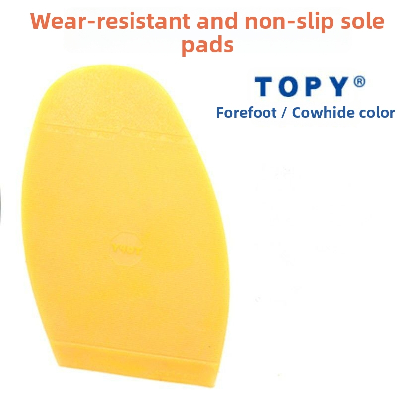 Protiskluzová vložka pre prednú časť vysokých topánok, dreveného materiálu, odolná voči opotrebeniu, tichá