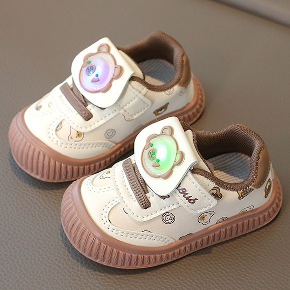 Cipele za mališane 1–3 godine, gornji dio od umjetne kože, PVC đon, karikatura uzorak