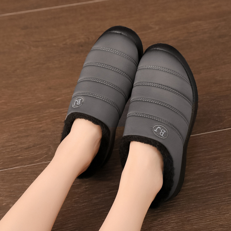 Pamučne papuče za odrasle – slip-on, protuklizna potplata, topla podstava, lagana kompozitna potplata