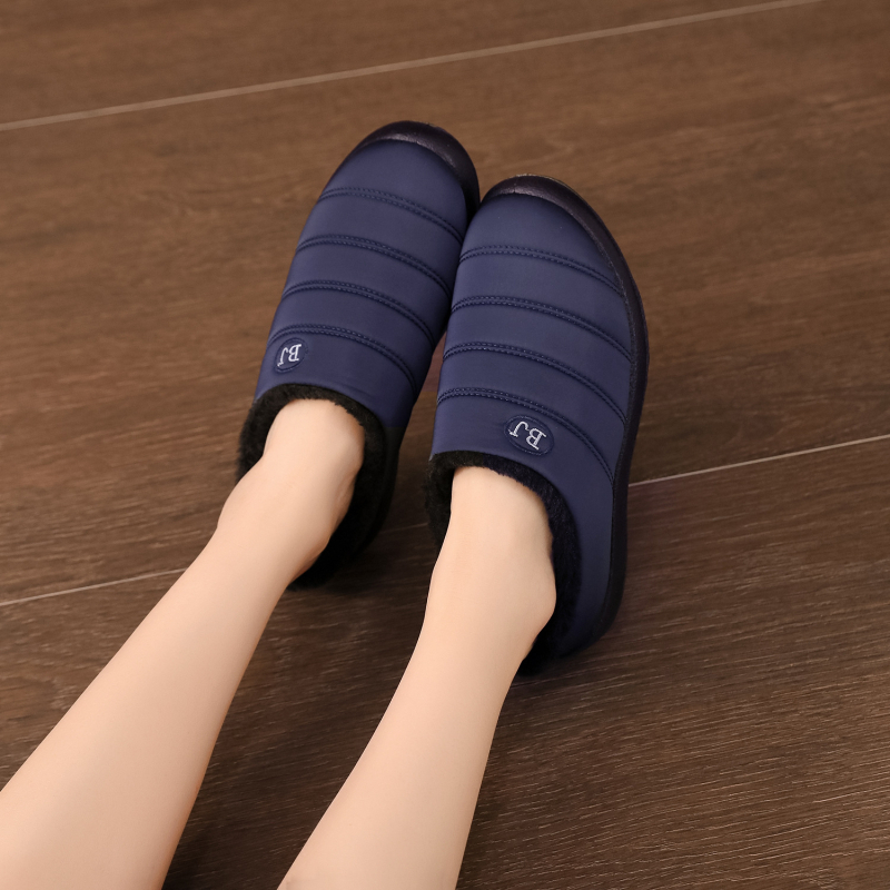 Pamučne papuče za odrasle – slip-on, protuklizna potplata, topla podstava, lagana kompozitna potplata