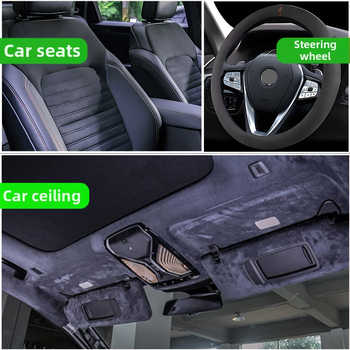 Εσωτερική επένδυση οροφής αυτοκινήτου, συνθετικό σουέντ με αφρούς, μινιμαλιστικό πολυτελές στυλ, μοτίβο μονόχρωμο, προέλευση Φοςάν-Γκουανγκντόνγκ