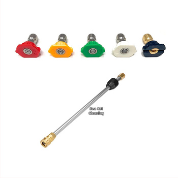 Prenosný vysokotlaký vodný pištoľ na umývanie áut s predĺžovacou tyčou – 4000 PSI, mosadz/nehrdzavejúca oceľ, čistá hmotnosť 164 g