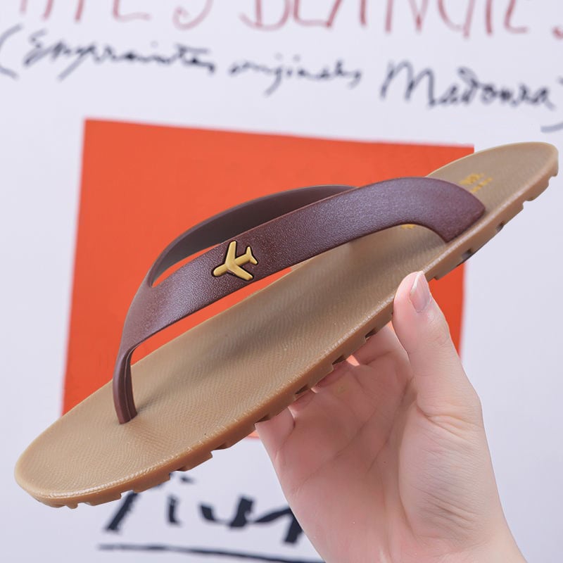 Férfi nyári gumicsuk flip-flop vietnámi stílusban, Goodyear talppal, csúszásmentes, szagtalan, kopásálló, nyitott lábujjú