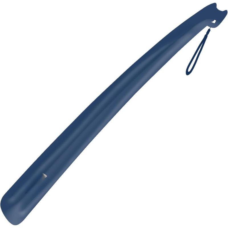 Long-handled plastic shoe horn, 17-inch (43 cm) length, Spring season