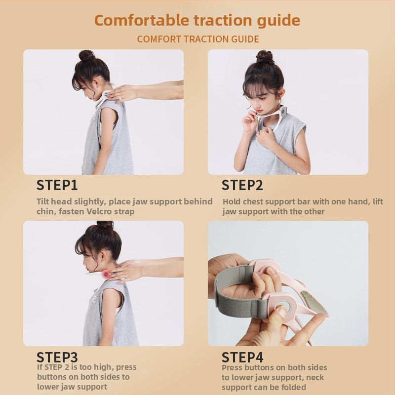 Dječji podizač vrata i korektor držanja, model H09C, Conishen, materijali: PC + silikon gel + hardver, za vrat, garancija 1 godina